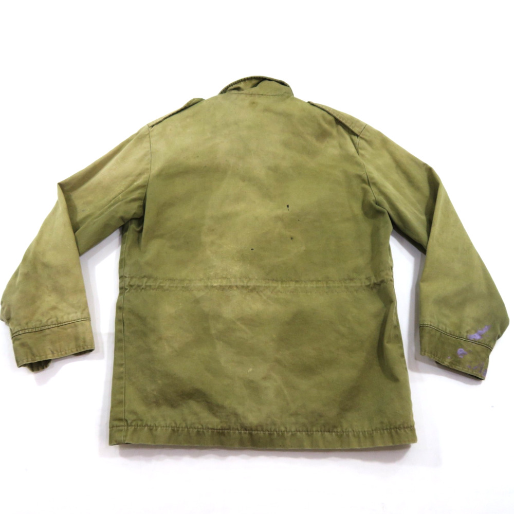 M-52 USAF Green Military Jacket w/Patches SR-71 Sz S-M? Distressed Look Vintage - Picture 2 of 11